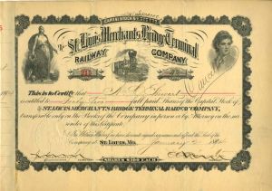 St. Louis Merchants Bridge Terminal - Stock Certificate